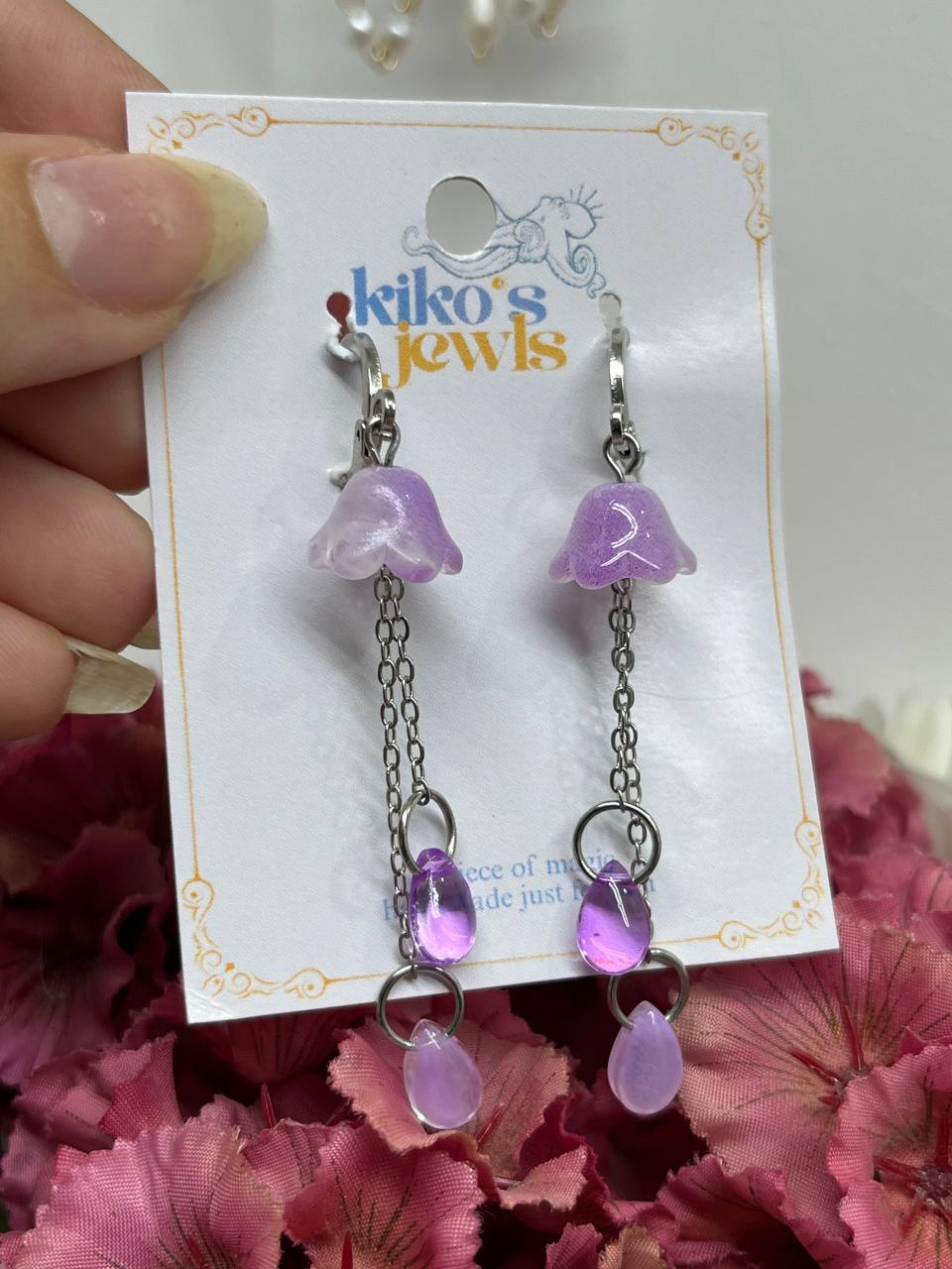 Ethereal Jellyfish Dewdrop Earrings