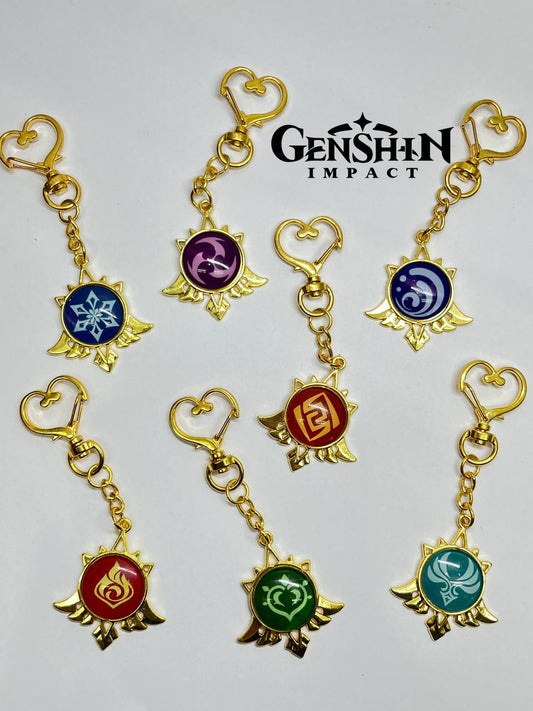 Genshin Impact Vision Keychains