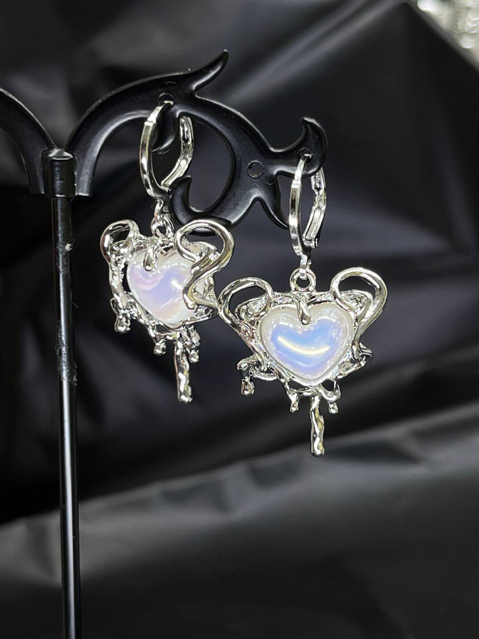 The Molten Moonstone Earrings