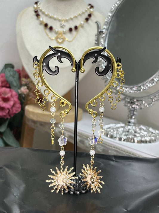 Starfall Sun Earcuffs