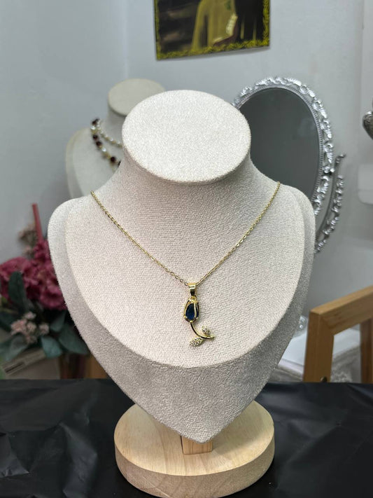The Blue Tulip Pendant