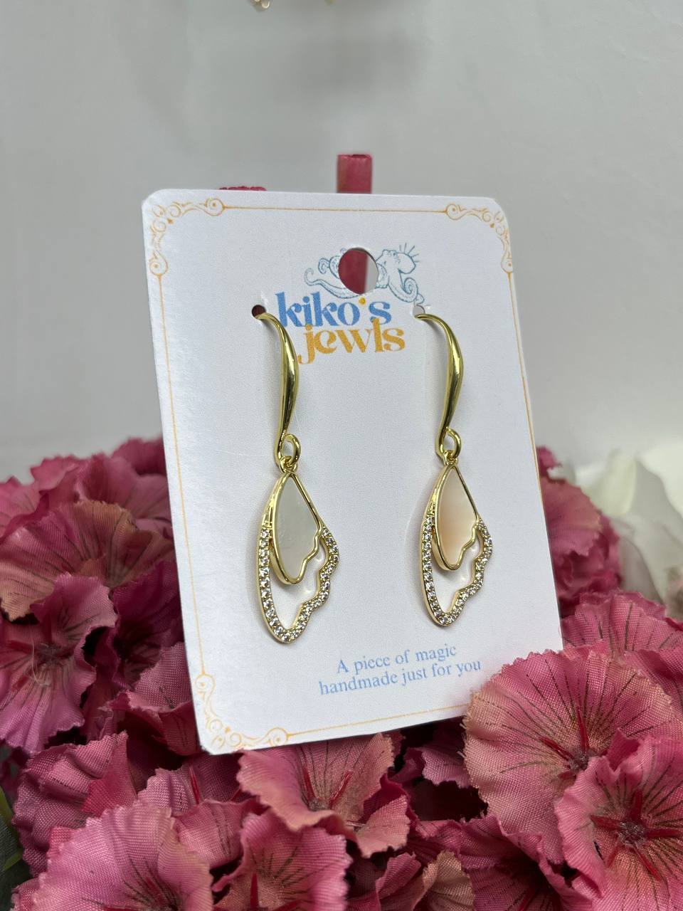 Angelic Wing Drop Earrings