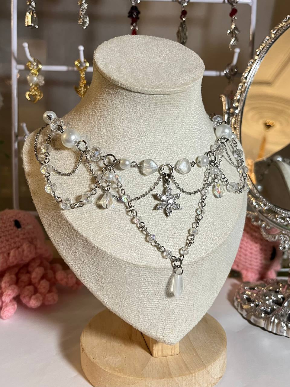 Winter’s Enchantment Snowflake Choker