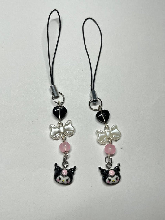 Black Kuromi Phone charms