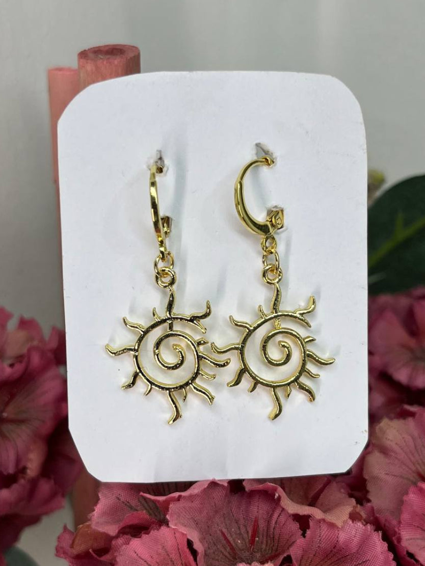 The Eternal Solstice Sun Hoops