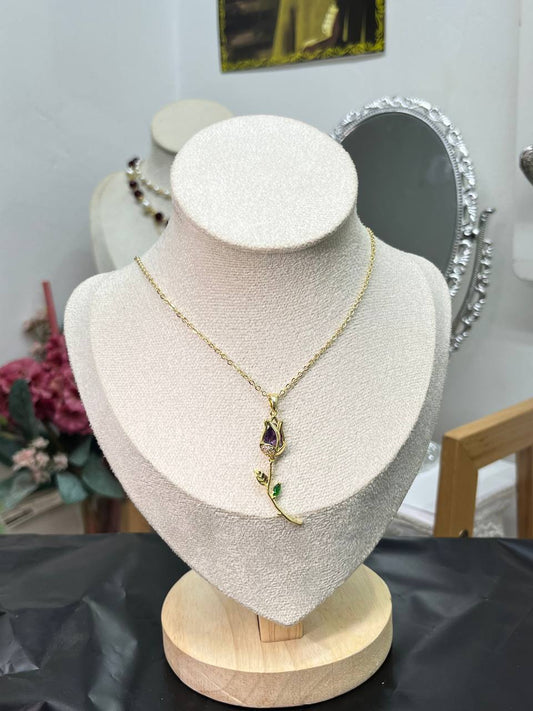 Royal Velvet Botanical Necklace